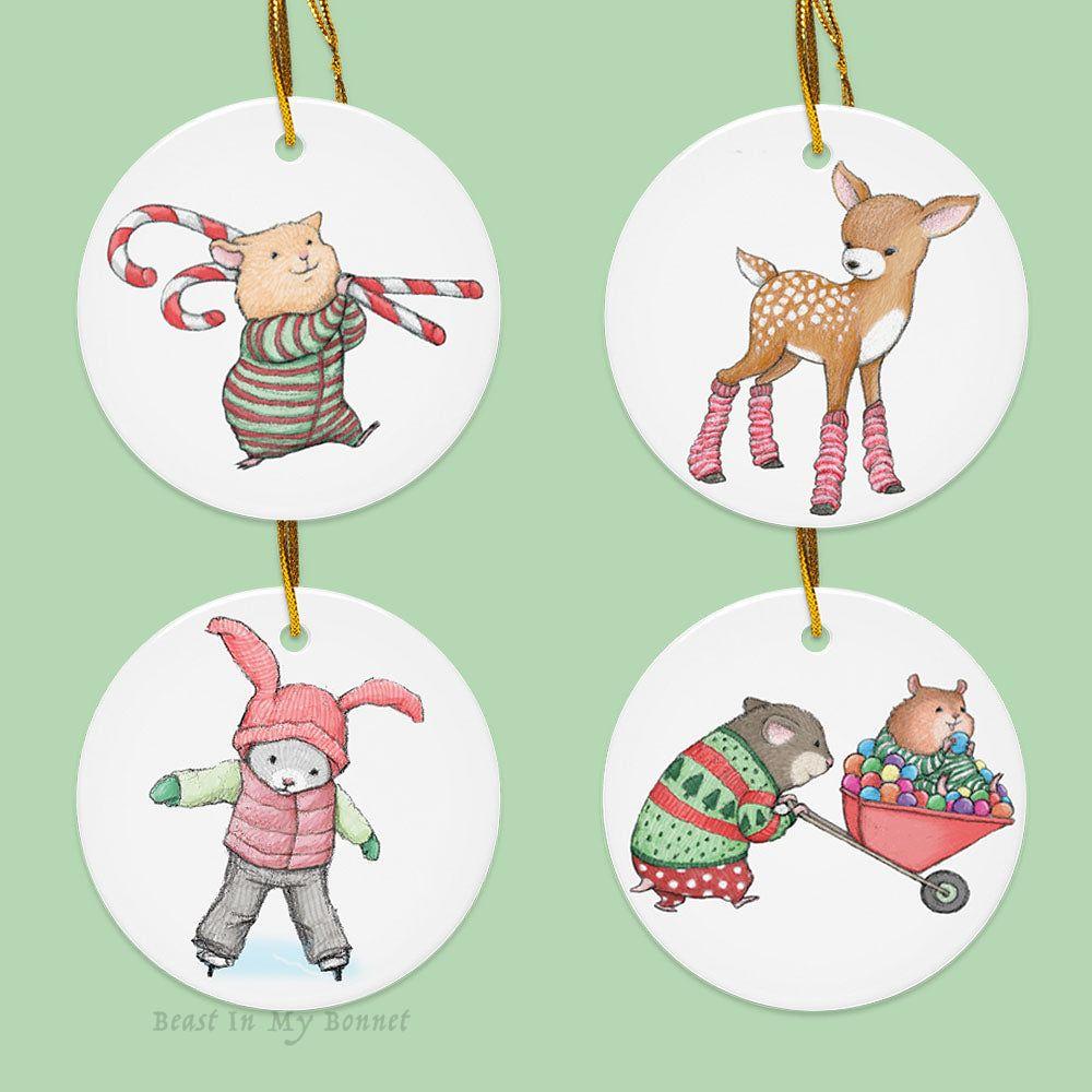 Double-sided Ceramic Ornament Bundle