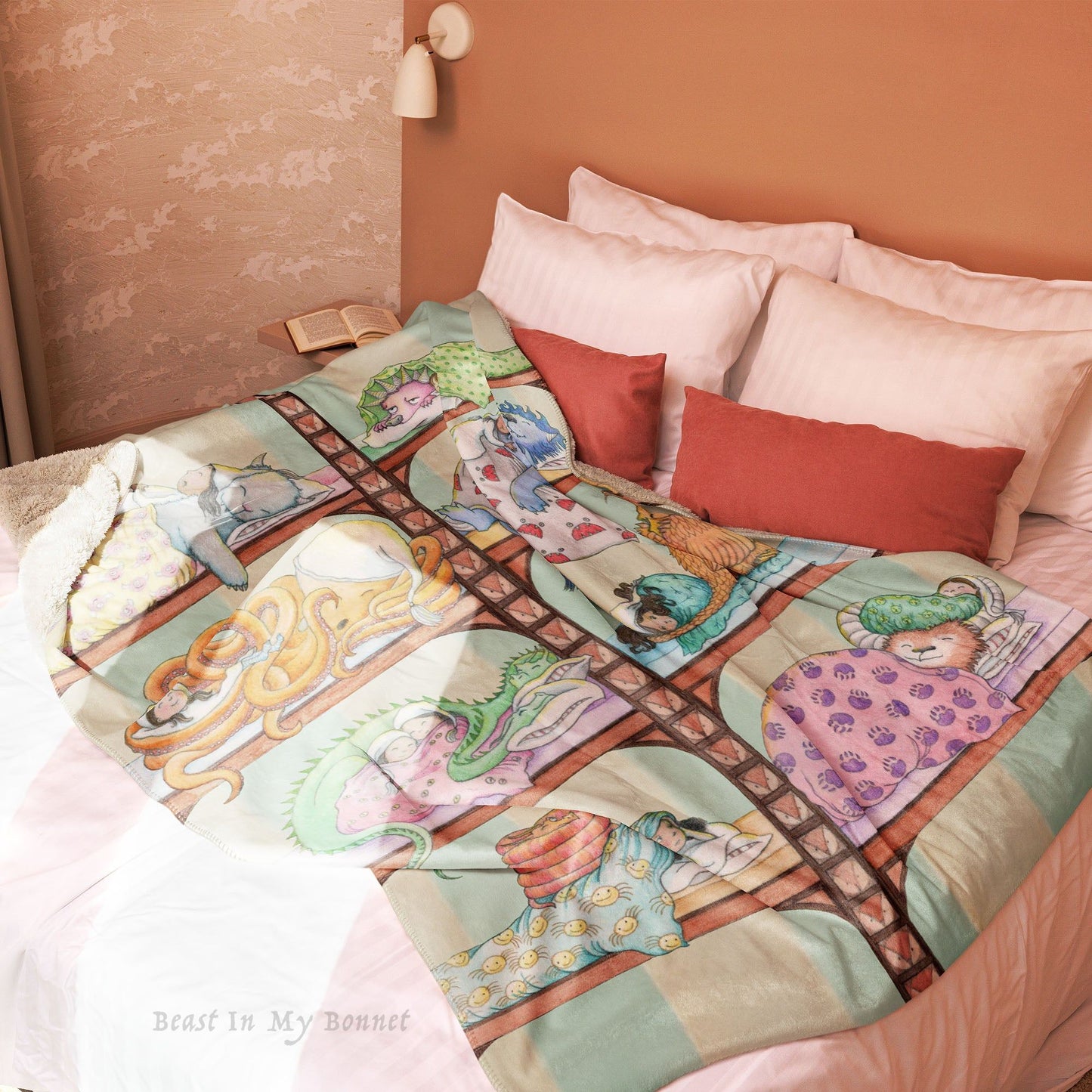 Sherpa Blanket - 60 x 80 - Familiars' Sleepover