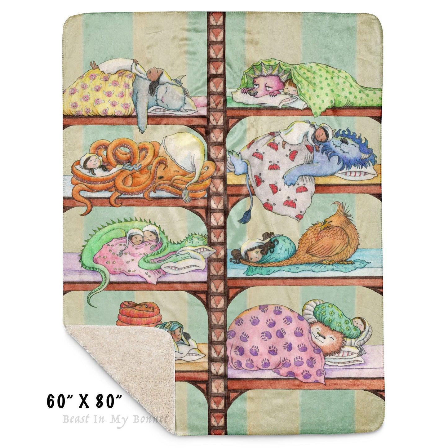 Sherpa Blanket - 60 x 80 - Familiars' Sleepover