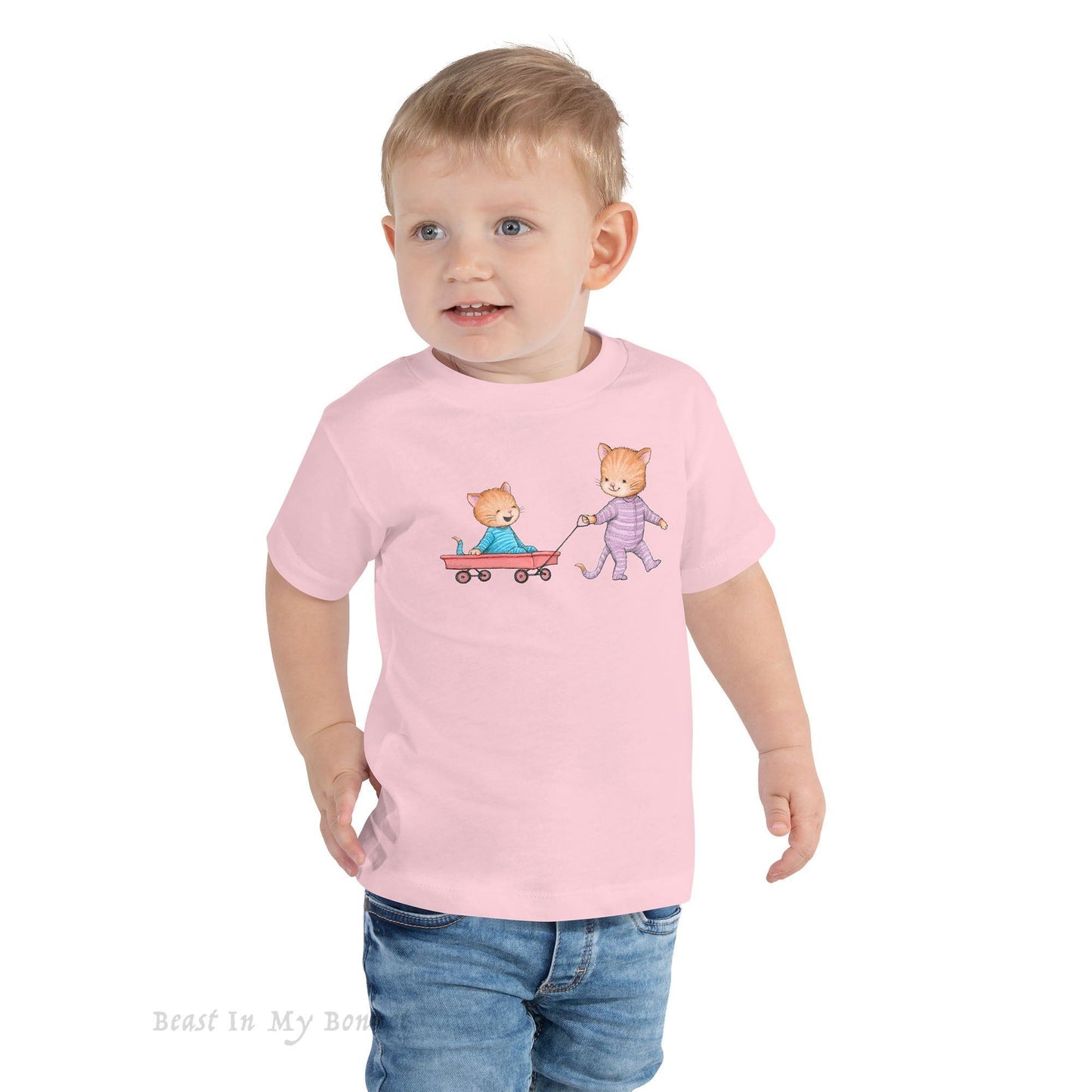 TODDLER Tee - Kitten Wagon Ride