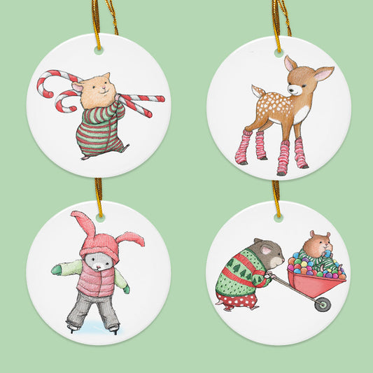 Double-sided Ceramic Ornament Bundle