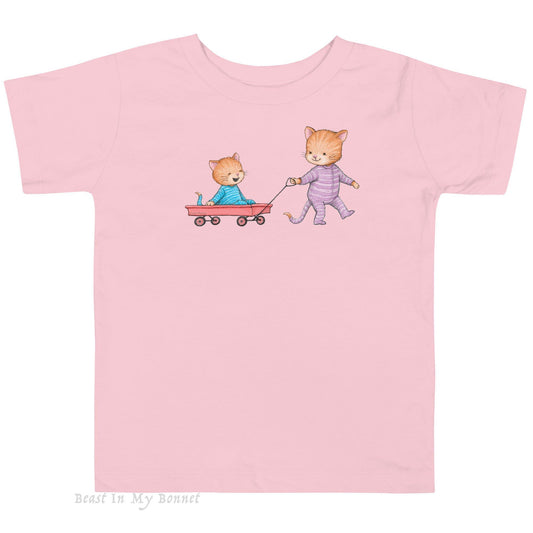 TODDLER Tee - Kitten Wagon Ride