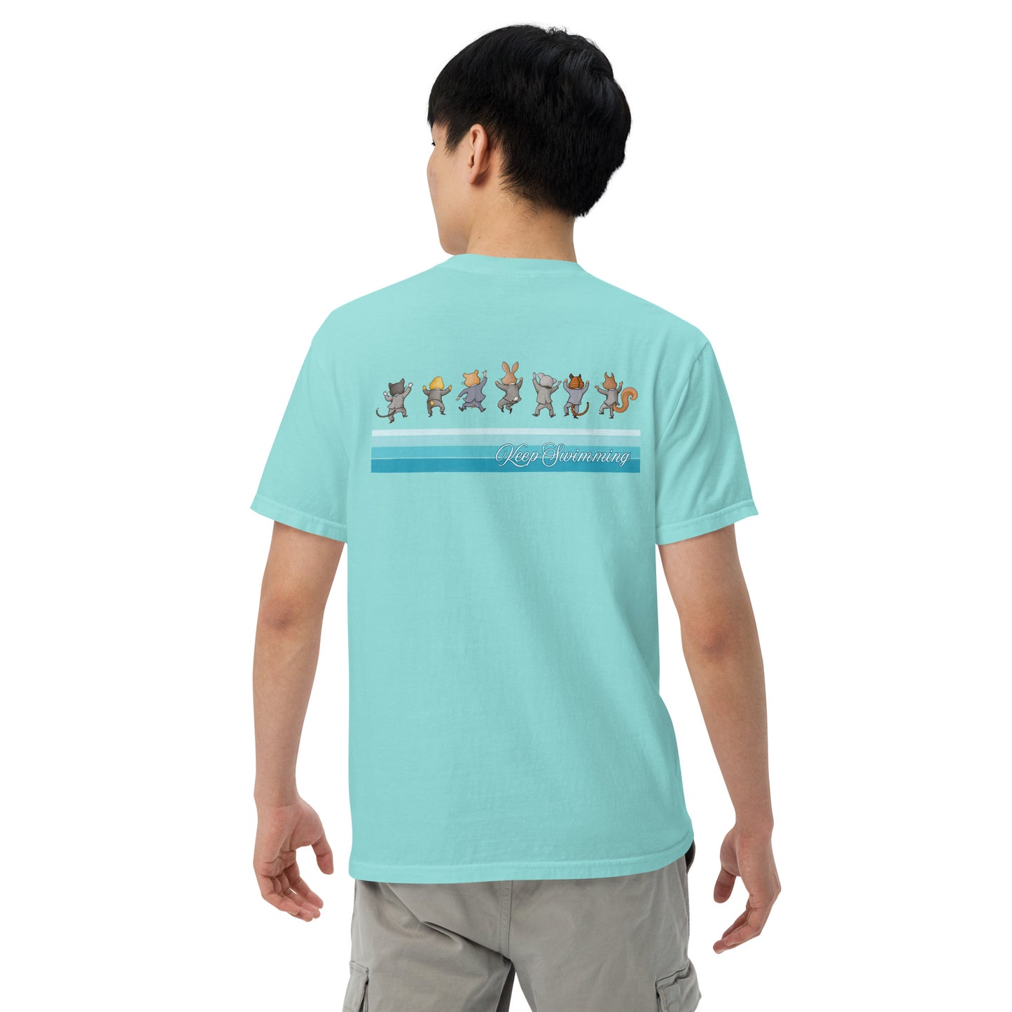 BTS_KEEP_SWIMMING_Unisex Garment-Dyed Heavyweight T-Shirt