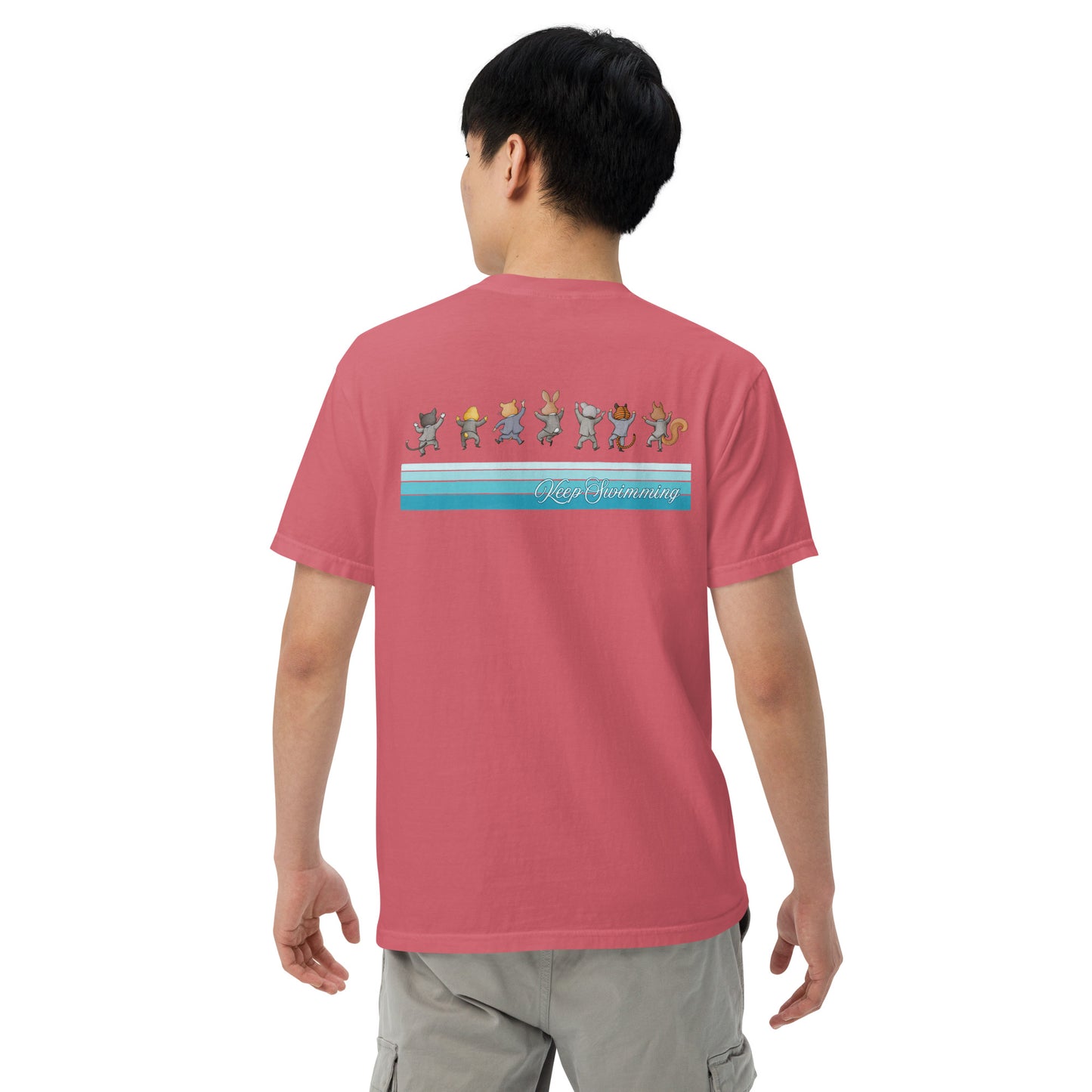 BTS_KEEP_SWIMMING_Unisex Garment-Dyed Heavyweight T-Shirt