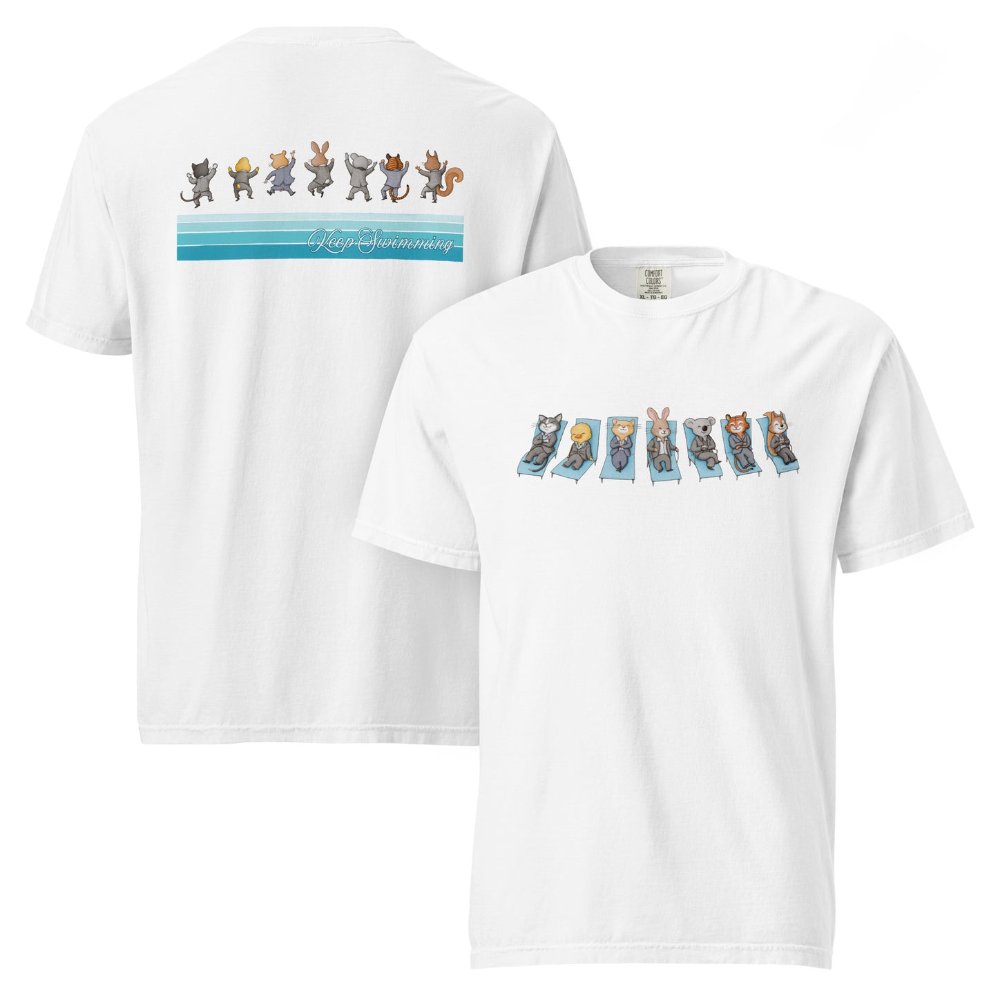 BTS_KEEP_SWIMMING_Unisex Garment-Dyed Heavyweight T-Shirt
