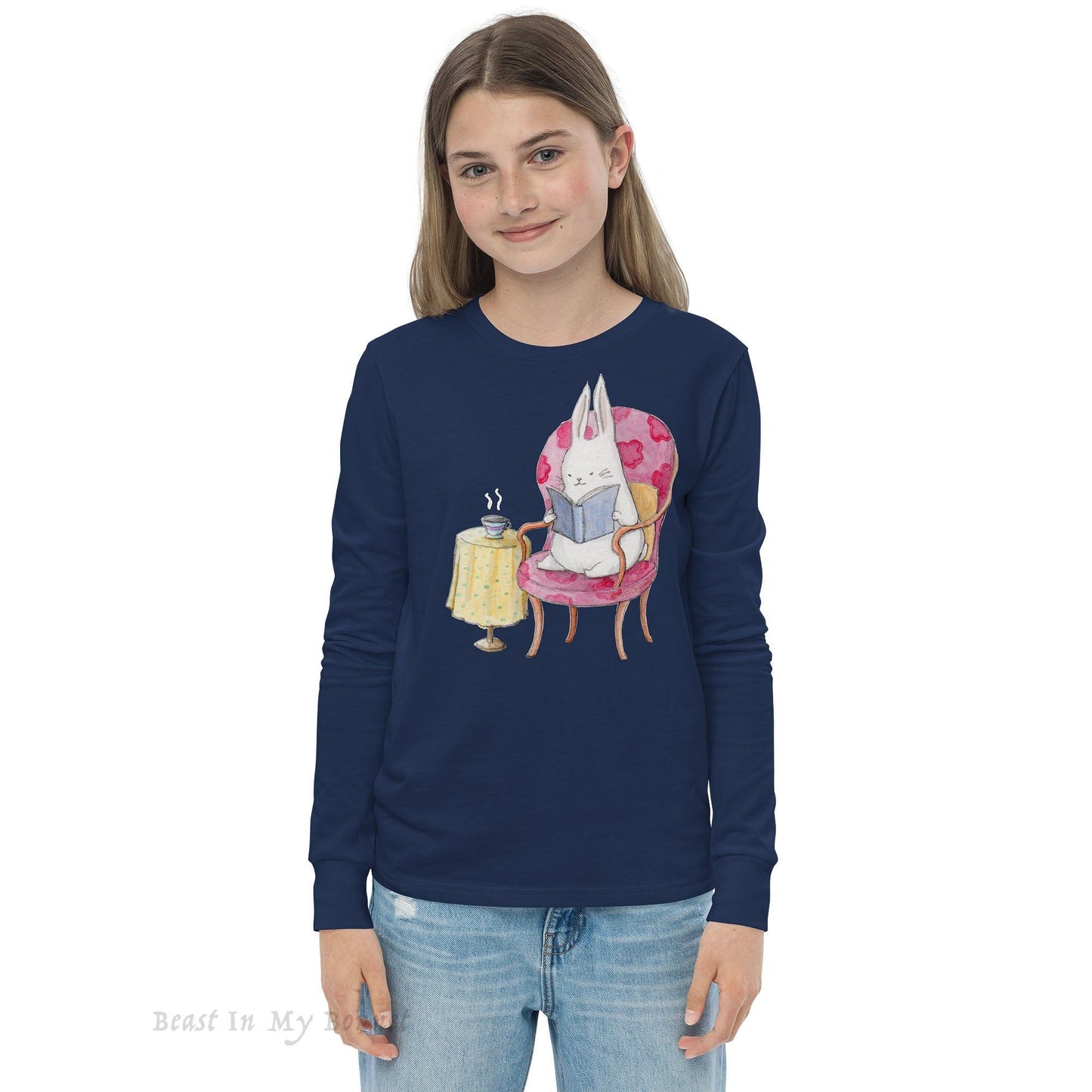 YOUTH Long Sleeve Tee - Studious Rabbit