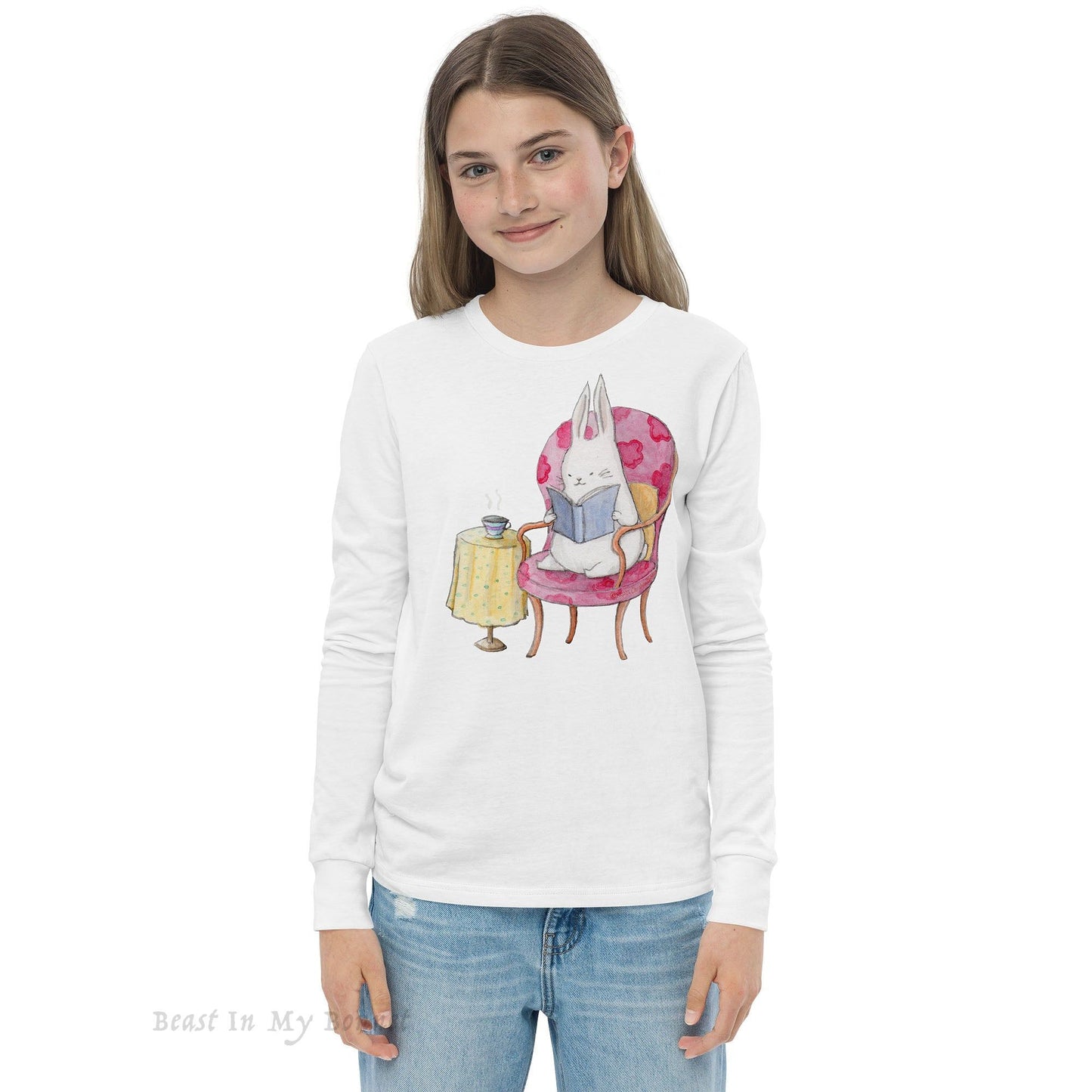 YOUTH Long Sleeve Tee - Studious Rabbit